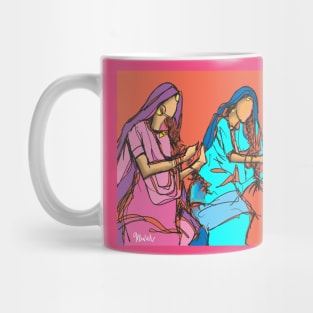 Punjabi girls Giddah dancers Mug